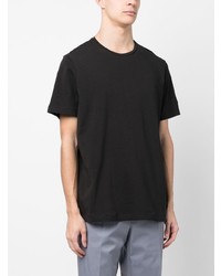 T-shirt girocollo nera di Corneliani