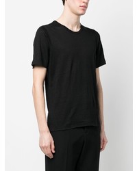 T-shirt girocollo nera di Lardini