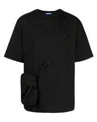 T-shirt girocollo nera di Spoonyard