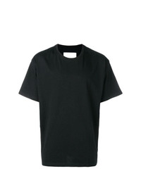T-shirt girocollo nera di Stampd