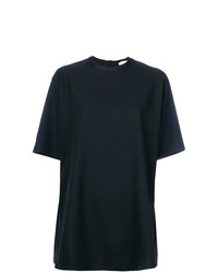 T-shirt girocollo nera di Stephan Schneider