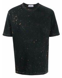 T-shirt girocollo nera di Stone Island