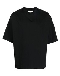 T-shirt girocollo nera di Studio Nicholson