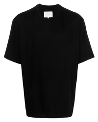 T-shirt girocollo nera di Studio Nicholson