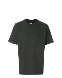 T-shirt girocollo nera di Stussy