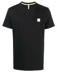 T-shirt girocollo nera di Sun 68