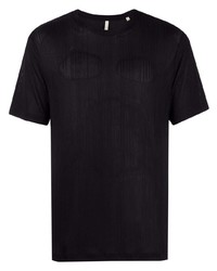 T-shirt girocollo nera di Sunflower