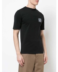 T-shirt girocollo nera di Loewe