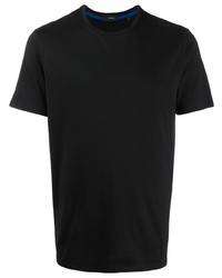 T-shirt girocollo nera di Theory