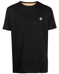 T-shirt girocollo nera di Timberland