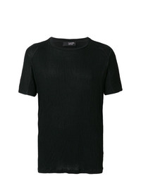 T-shirt girocollo nera di Tom Rebl