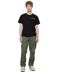 T-shirt girocollo nera di Tom Sachs