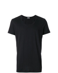 T-shirt girocollo nera di Tomas Maier