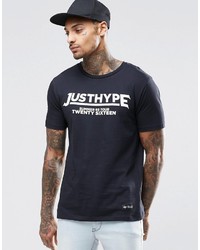 T-shirt girocollo nera di Hype