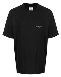 T-shirt girocollo nera di Trussardi