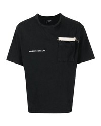 T-shirt girocollo nera di VAL KRISTOPHE