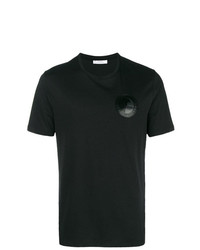 T-shirt girocollo nera di Versace Collection