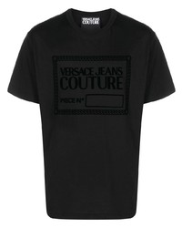 T-shirt girocollo nera di VERSACE JEANS COUTURE