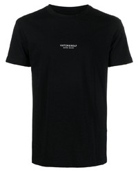 T-shirt girocollo nera di Viktor & Rolf