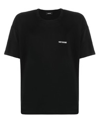T-shirt girocollo nera di We11done