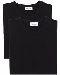 T-shirt girocollo nera di Wood Wood
