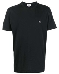 T-shirt girocollo nera di Woolrich