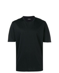 T-shirt girocollo nera di Z Zegna
