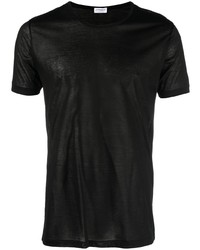 T-shirt girocollo nera di Zimmerli