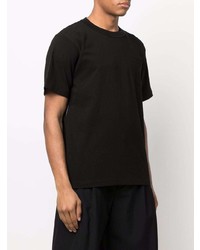 T-shirt girocollo nera di Sacai