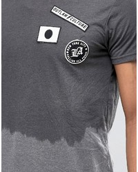 T-shirt girocollo ombre grigia di Pull&Bear
