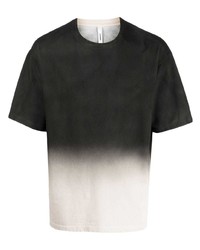 T-shirt girocollo ombre nera di Attachment