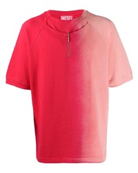 T-shirt girocollo ombre rossa di Diesel Red Tag