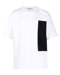 T-shirt girocollo patchwork bianca di Children Of The Discordance