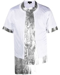 T-shirt girocollo patchwork bianca di Comme Des Garcons Homme Plus