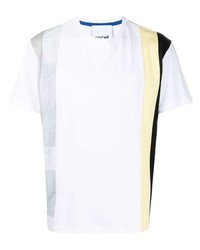 T-shirt girocollo patchwork bianca di Koché