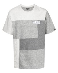 T-shirt girocollo patchwork grigia di Izzue