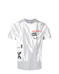 T-shirt girocollo patchwork grigia di Tigran Avetysian