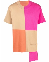 T-shirt girocollo patchwork multicolore di Jacquemus