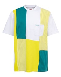 T-shirt girocollo patchwork multicolore di Supreme
