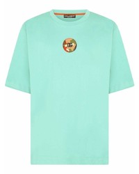 T-shirt girocollo ricamata acqua di Dolce & Gabbana
