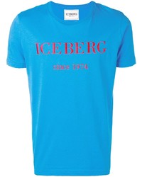 T-shirt girocollo ricamata acqua di Iceberg