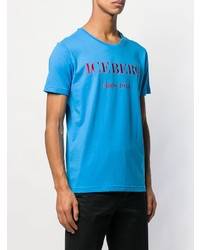 T-shirt girocollo ricamata acqua di Iceberg