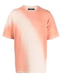 T-shirt girocollo ricamata arancione di A-Cold-Wall*