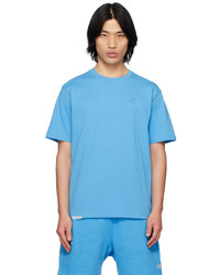 T-shirt girocollo ricamata azzurra di AAPE BY A BATHING APE