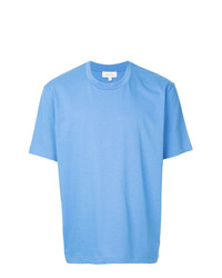 T-shirt girocollo ricamata azzurra di CK Calvin Klein