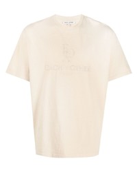 T-shirt girocollo ricamata beige di Each X Other
