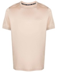 T-shirt girocollo ricamata beige di Karl Lagerfeld