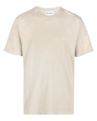 T-shirt girocollo ricamata beige di Études