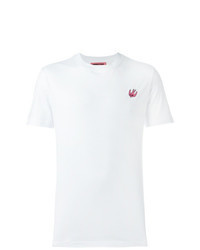 T-shirt girocollo ricamata bianca