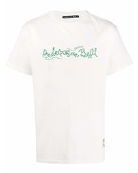 T-shirt girocollo ricamata bianca di Andersson Bell